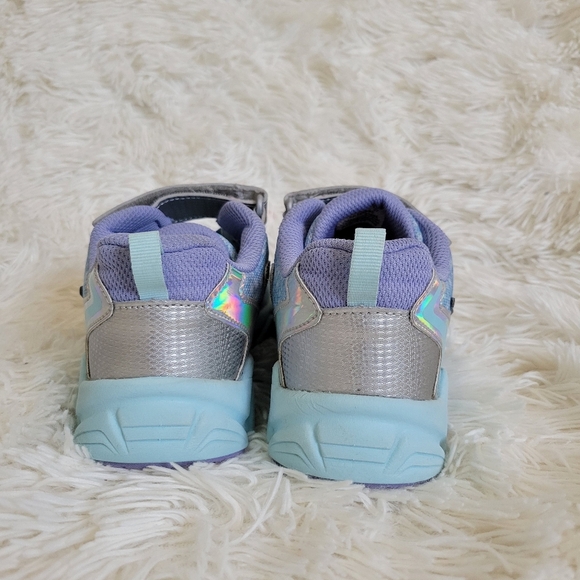 Saucony- Flash A/C 3.0 Silver Purple Big Kid Size 5 - Picture 2 of 7